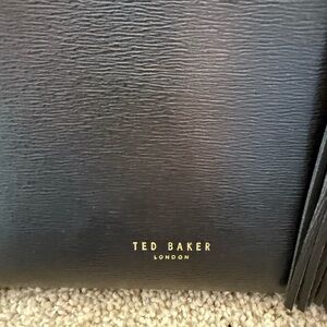 Ted Baker Black Textured Leather Accessory